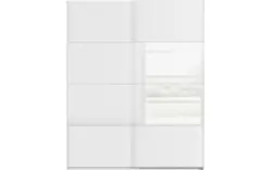 Goossens kledingkast finca combi glans mat glas wit hoogwaardig meubelplaat - 8244365-{merk}-finca-combi-sts-wit-schuifdeuren-02